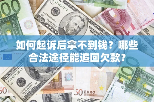 武汉如何起诉后拿不到钱？哪些合法途径能追回欠款？