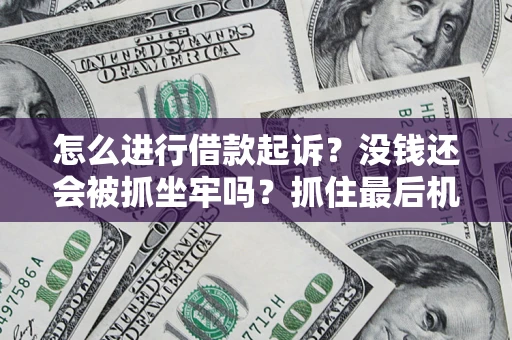 武汉怎么进行借款起诉？没钱还会被抓坐牢吗？抓住最后机会！
