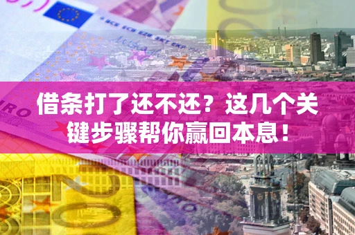 武汉借条打了还不还？这几个关键步骤帮你赢回本息！