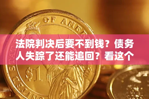 武汉法院判决后要不到钱？债务人失踪了还能追回？看这个方法！