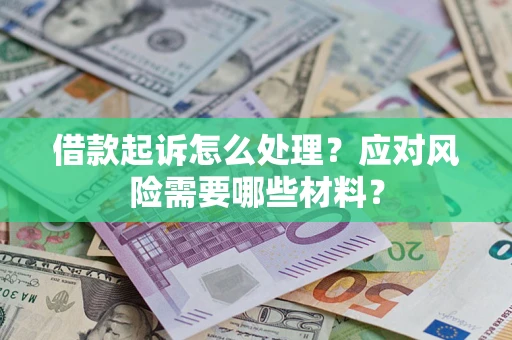 武汉借款起诉怎么处理？应对风险需要哪些材料？
