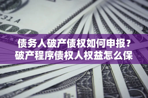 武汉债务人破产债权如何申报？破产程序债权人权益怎么保障？