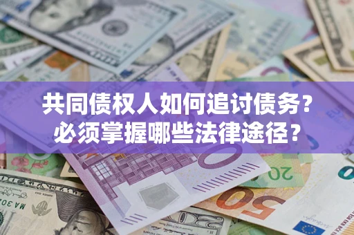 武汉共同债权人如何追讨债务？必须掌握哪些法律途径？
