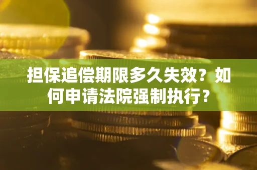 武汉担保追偿期限多久失效？如何申请法院强制执行？