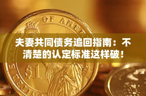 武汉夫妻共同债务追回指南：不清楚的认定标准这样破！