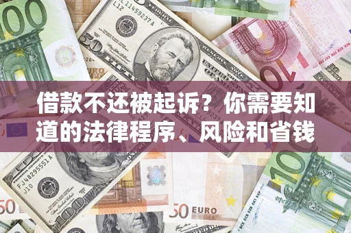 武汉借款不还被起诉？你需要知道的法律程序、风险和省钱技巧