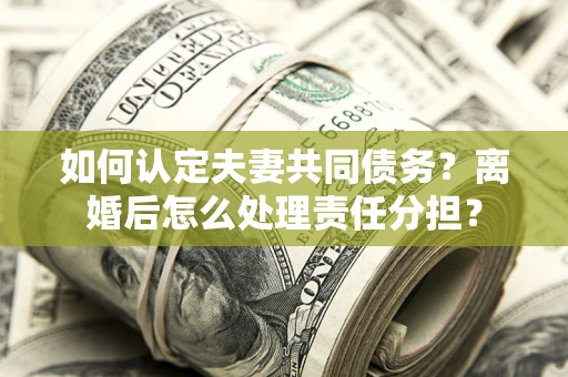 武汉如何认定夫妻共同债务？离婚后怎么处理责任分担？