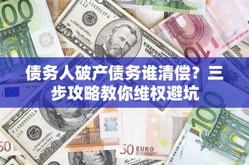 武汉债务人破产债务谁清偿？三步攻略教你维权避坑